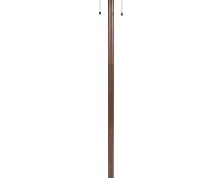 Lot 275: Tiffany Style Rose Bush Leaded Glass Floor Lamp