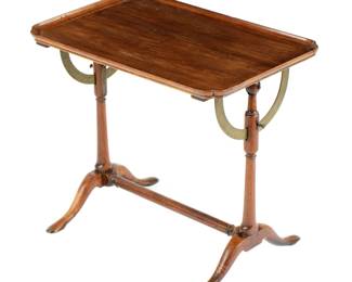 Lot 247: Queen Anne Style Mahogany Carriage Table