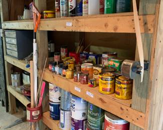 Lots of paint and stain