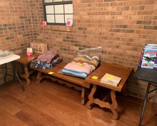 Coffee table and matching end tables