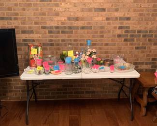 Glassware and collectibles