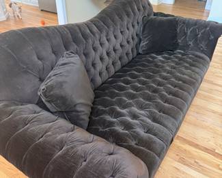 Beautiful chocolate brown, Arhaus sofa