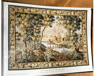 Authentic silk French tapestry