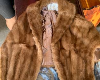 Mink shawl from Gragg’s of Wichita