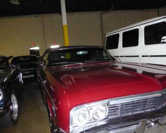 1966 Chevy Impala Convertible, SS Pro Touring, RestoMod, Numbers matching engine block, Rebuilt 398 Overdrive automatic, 3500 miles on the odometer, Original Burgundy factory color, 20" Lexani forged series wheels.