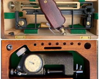 08 2 Items Schick Incorporated Stadimeter, Rockwell Precision Indicator Micrometer