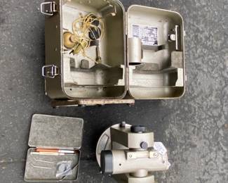 Vintage W L. E. Gurley Engineering Instrument Surveyors Transit Nikon H5 Japan.