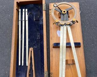 Rare Find Protractor Three Legs U.S.C. G.S. N155 Eugene Dietzgen Co. Chicago NY