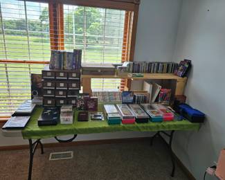 More cassettes, CDs,DVDs