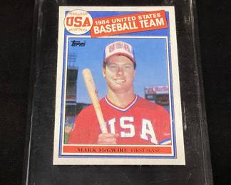 1985 TOPPS MARK MCGWIRE U.S. BASEBALL TEAM CARD