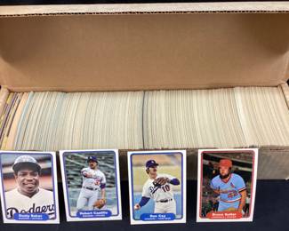 1982 FLEER FULL SET BASEBALL CARDS, DUSTY BAKER, RON CEY, BRUCE SUTTER