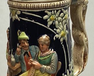 GERMAN BEER STEIN, 11in H