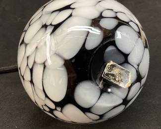 VINTAGE ORNAMENTAL BLOWN GLASS PERFUME BOTTLE w BULB