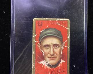 1911 T205 GEORGE WILTSE POLAR BEAR TOBACCO BASEBALL CARD NEW YORK GIANTS NATIONAL LEAGUE, SOME DAMAGE