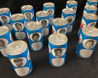 1978 RC COLA COLLECTORS SERIES SODA CANS,DUSTY BAKER, RAPLH GARR, AL OLIVER