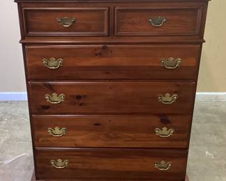 CHERRY 6 DRAWER CHEST NO SHIPPING PICKUP ONLY