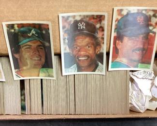 1986 SPORTSFLICS TRIPLE ACTION BASEBALL CARD SET,OREL HERSHISER, RICKY HENDERSON, KEITH HERNANDEZ, DALE MURPHY (COULD NOT HIT A CURVE), CAL RIPKEN JR.