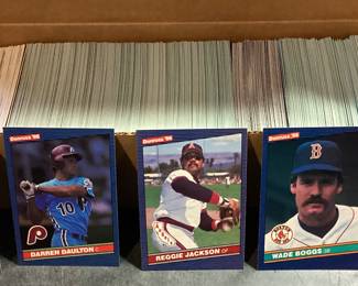 1986 DONRUSS COMPLETE BASEBALL CARD SET, LENNY DYKSTRA, DARRYL EVANS, WADE BOGGS, REGGIE JACKSON, DARREN DAULTON