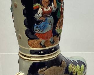 GERMAN DRINKING BOOT, 8in H