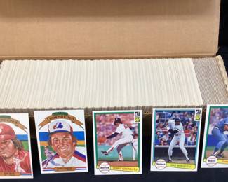 1982 DONRUSS FULL BASEBALL CARD SET, PETE ROSE, GARY CARTER, DENNIS ECKERSLEY, GEORGE BRETT, DAVE WINFIELD & MANY MORE HALL OF FAMERS