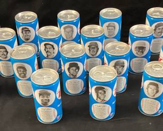 1978 RC COLA COLLECTORS SERIES SODA CANS,DUSTY BAKER, RAPLH GARR, AL OLIVER