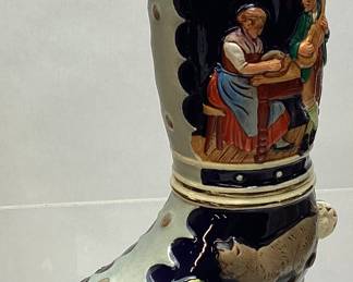 GERMAN DRINKING BOOT, 8in H