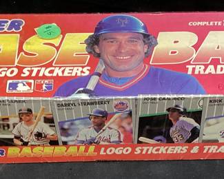 1989 FLEER UNOPENED COMPLETE BASEBALL CARD SET, 660 CARDS & 45 STICKERS