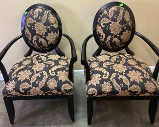 PAIR OF SAM MOORE REGENCY STYLE ACCENT CHAIRS NO SHIPPING PICKUP ONLY