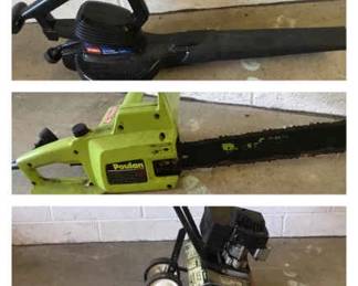 019 TORO Blower, POULON Chain Saw CRAFTSMAN Tiller