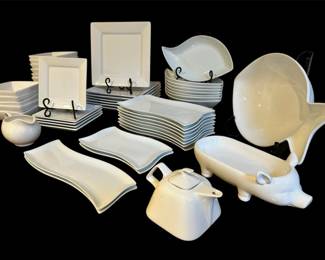 White Out Ceramic Dinnerware