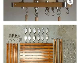 TAYLOR NG European Wooden Ceiling Pot Rack
