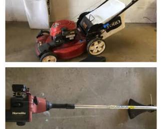 003 TORO 22 inch Lawn Mower HOMELITE Trimmer