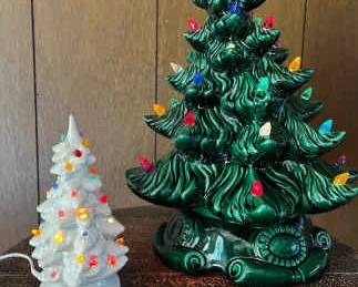 Oh ceramic, light up Christmas Trees