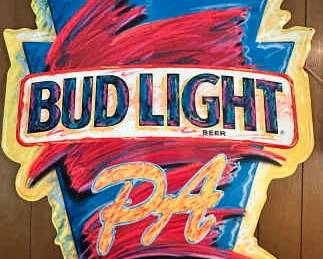 009 BUD LIGHT Pa Metal Sign