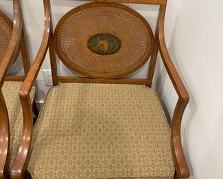 Adams styled cane armchair