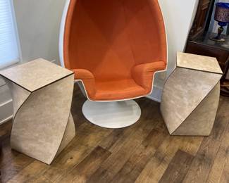 MCM geometrical side tables