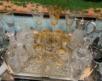 TONS of Bohemian glass