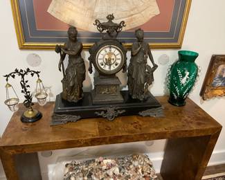Ansonia Figural Clock, minor damage