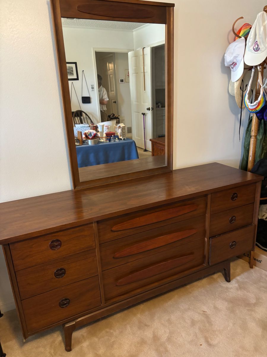 MCM Ward Furniture Walnut Dresser