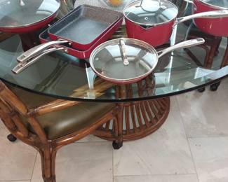 Breakfast set with great pots and pans