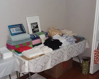 Linens, bedding, towels