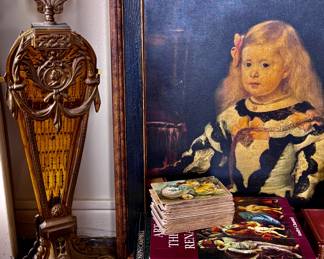 Late 1800s French fireplace fan screen