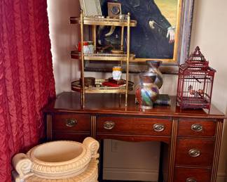 1950s mahogany English desk