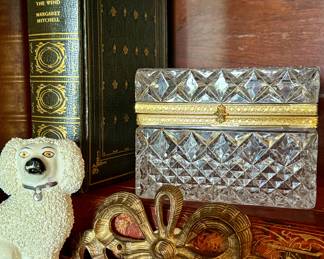  1920s cut crystal box