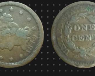 USA 1 cent, Liberty Head Cent 1849