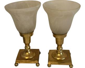Brass Ball footed Candle Holder