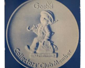 Goebel Collectors Club Member Plaque