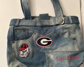 Georgia Bulldogs Denim HandBag