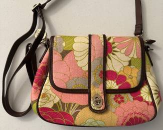 Spartina Linen Floral Handbag