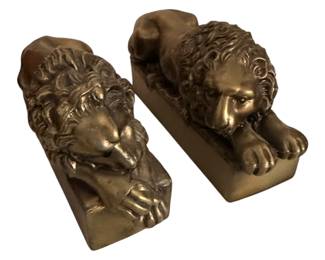Reproductions of the famous Canova Lions Bookends